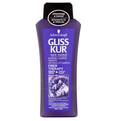 Plaukų šampūnas Gliss Kur Regenerative shampoo Fiber Therapy 400 ml paveikslėlis 1 iš 1