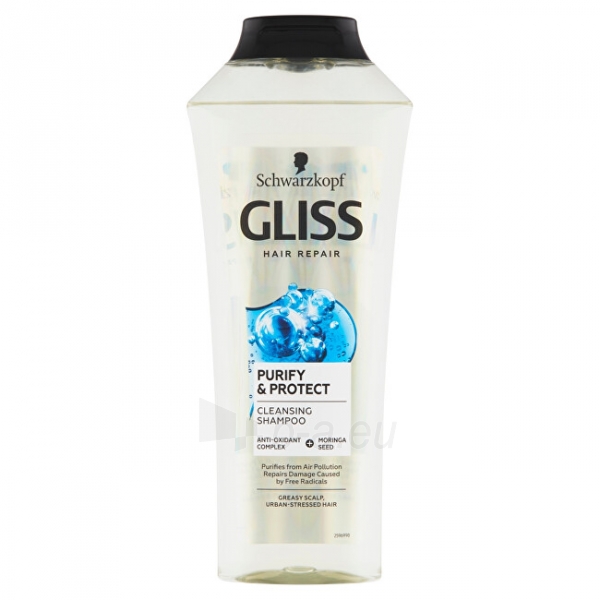 Plaukų šampūnas Gliss Kur Regenerative shampoo Purify & Protect 400 ml paveikslėlis 1 iš 1