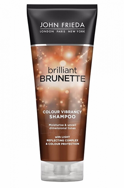 Plaukų šampūnas John Frieda Moisturizing shampoo for colored hair Brilliant Brunette Color Protecting 250 ml paveikslėlis 1 iš 1