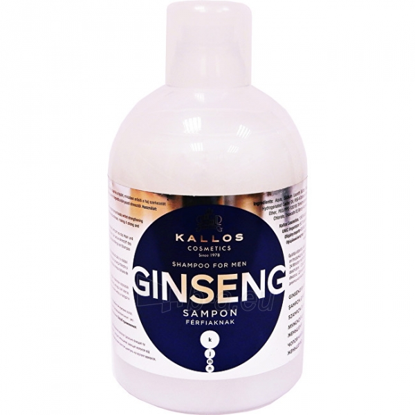 Plaukų šampūnas Kallos (Shampoo for men Ginseng) Men with Ginseng KJMN 1000 ml paveikslėlis 1 iš 1
