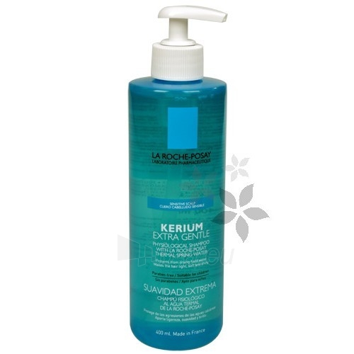 Plaukų šampūnas La Roche Posay Gentle Physiological shampoo KERIUM (Extra Gentle Shampoo Physiological) 400 ml paveikslėlis 2 iš 2
