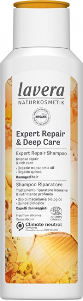 Plaukų šampūnas Lavera Shampoo & Conditioner 2 in 1 for (Deep Care & Repair ) 250 ml paveikslėlis 1 iš 1