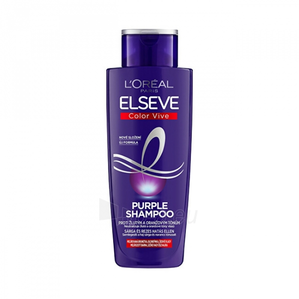 Plaukų šampūnas Loreal Paris Elseve Color-Vive Purple (Shampoo) 200 ml paveikslėlis 2 iš 3