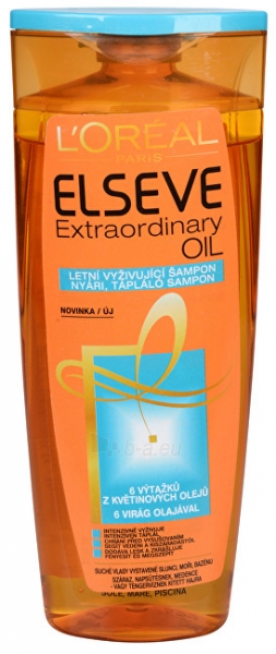 Plaukų šampūnas Loreal Paris Nourishing Shampoo with extracts of sunflower oil extracts Elseve (Extraordinary Oil Shampoo) 250 ml paveikslėlis 1 iš 1