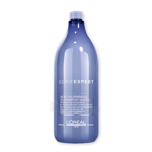 Plaukų šampūnas Loreal Professionnel Exfoliating Shampoo for Blonde Hair Série Expert Blondifier (Gloss Shampoo) 300 ml paveikslėlis 3 iš 3