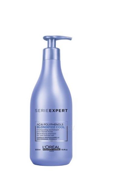 Plaukų šampūnas Loreal Professionnel Neutral Shampoo for Blonde Hair Série Expert Blondifier (Cool Shampoo) 500 ml paveikslėlis 2 iš 3