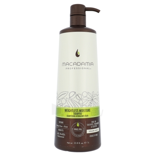 Plaukų šampūnas Macadamia Weightless Moisture Shampoo Cosmetic 1000ml paveikslėlis 1 iš 1