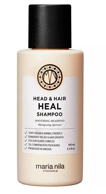 Plaukų šampūnas Maria Nila Anti-dandruff and hair loss shampoo Head & Hair Heal 100 ml paveikslėlis 3 iš 3