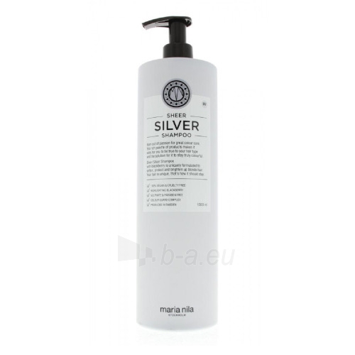 Plaukų šampūnas Maria Nila Shampoo Neutralizing Yellow Hair Tones Sheer Silver (Shampoo) 100 ml paveikslėlis 2 iš 2