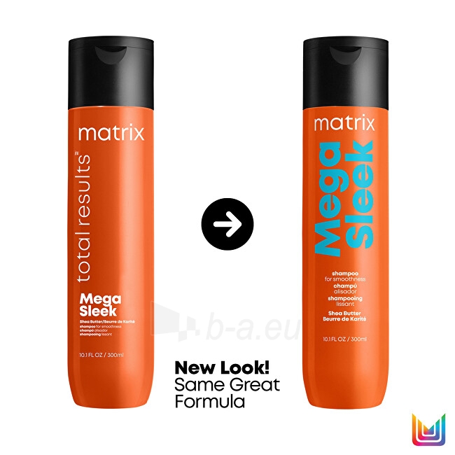 Plaukų šampūnas Matrix Smoothing Shampoo for unruly hair Total Results Sleek Mega 300 ml paveikslėlis 2 iš 9