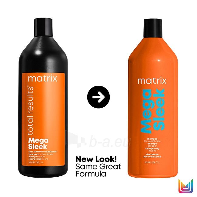 Plaukų šampūnas Matrix Smoothing Shampoo for unruly hair Total Results Sleek Mega 300 ml paveikslėlis 4 iš 9