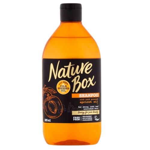 Plaukų šampūnas Nature Box Natural Shampoo Apricot Oil (Shampoo) 385 ml paveikslėlis 1 iš 1