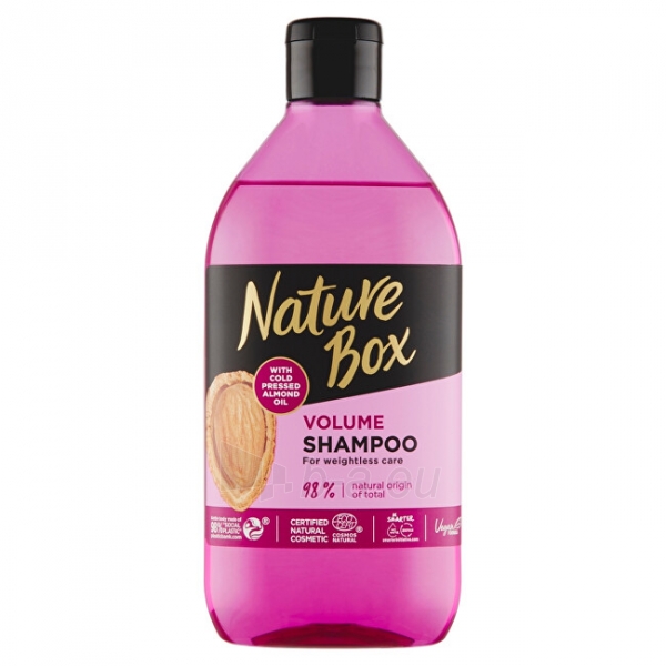 Plaukų šampūnas Nature Box Natural shampoo for weightless Almond Oil 385 ml paveikslėlis 1 iš 1