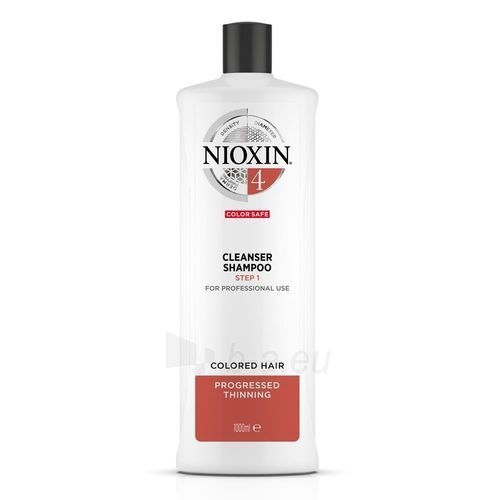Plaukų šampūnas Nioxin Fine Shampoo for Coloring Shampoo System 4 (Color Save Shampoo) 300 ml paveikslėlis 1 iš 2