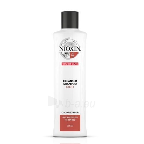 Plaukų šampūnas Nioxin Fine Shampoo for Coloring Shampoo System 4 (Color Save Shampoo) 300 ml paveikslėlis 2 iš 2