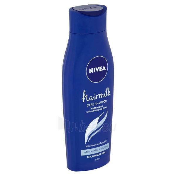 Plaukų šampūnas Nivea Caring shampoo for normal hair Hair Milk (All Around Care Shampoo) 400 ml paveikslėlis 2 iš 4