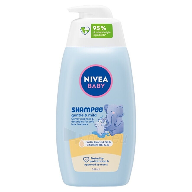 Plaukų šampūnas Nivea Extra gentle shampoo for children Baby - 200 ml paveikslėlis 2 iš 2