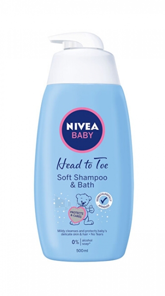 Plaukų šampūnas Nivea Shampoo and bath foam for kids 2 in 1 Baby paveikslėlis 1 iš 3