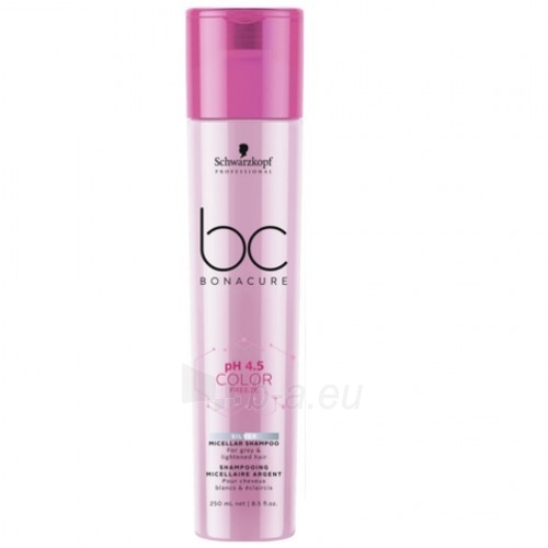 Plaukų šampūnas Schwarzkopf Professional Bonacure Color BC pH 4.5 CF (Micelar Shampoo) 250 ml paveikslėlis 1 iš 2