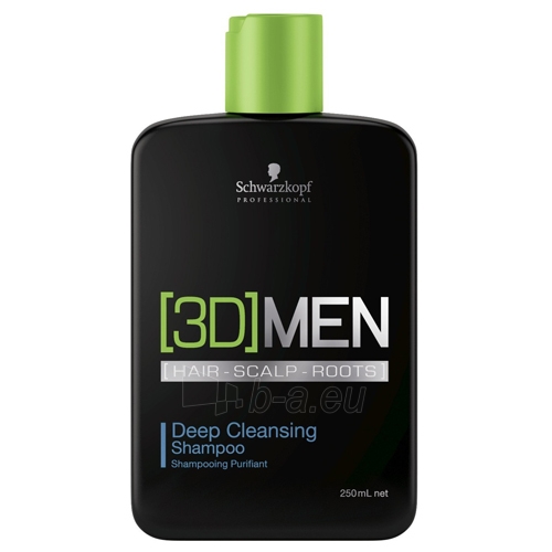 Plaukų šampūnas Schwarzkopf Professional Deep cleansing shampoo for men 3D (Deep Cleansing Shampoo)1000 ml paveikslėlis 1 iš 3