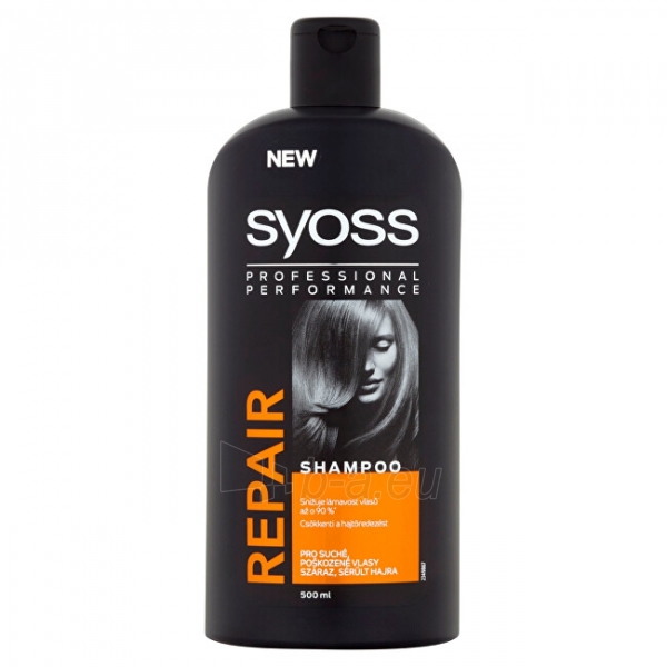 Plaukų šampūnas Syoss Regenerating shampoo for dry, damaged hair Repair 500 ml paveikslėlis 1 iš 1
