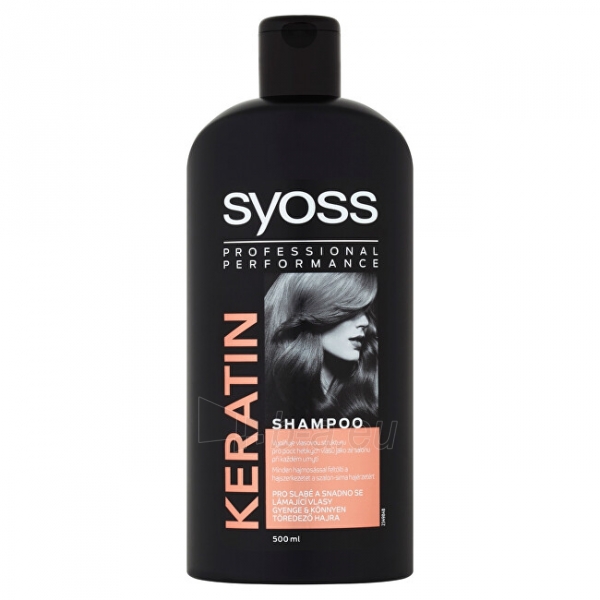 Plaukų šampūnas Syoss Shampoo for faint and easily crushing hair Keratin 500 ml paveikslėlis 1 iš 1