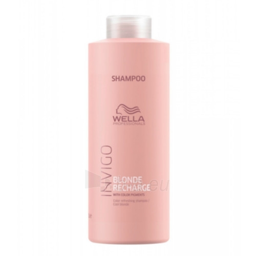 Plaukų šampūnas Wella Professional Invigo Blonde Recharge (Color Refreshing Shampoo) 1000 ml paveikslėlis 1 iš 1