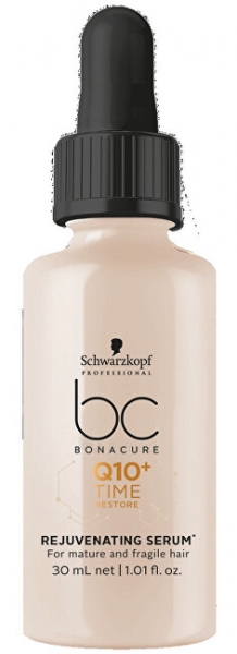 Plaukų serumas Schwarzkopf Professional Restorative serum for mature and fragile hair BC Bonacure Time Restore Q10 + ( Rejuven ating Serum) 30 ml paveikslėlis 1 iš 1