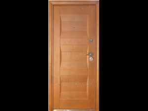 Plieninės durys Banga 860x120x2050, auksinis ažuolas paveikslėlis 1 iš 1