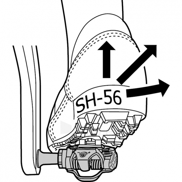 Plokštelės pedalams Shimano SPD SM-SH56 / paveikslėlis 2 iš 4