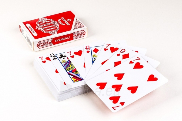 Pokerio kortos Copag 310 Svengali (raudonos) paveikslėlis 5 iš 8