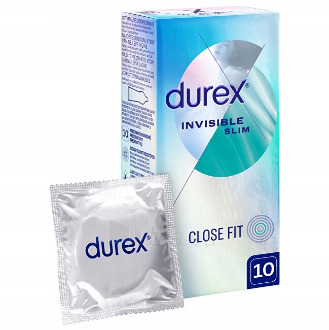 Prezervatyvai Durex Condoms Invisible Close Fit paveikslėlis 6 iš 6