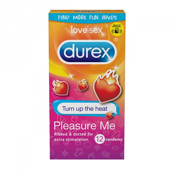 Prezervatyvai Durex Kondomy Pleasure me paveikslėlis 1 iš 1