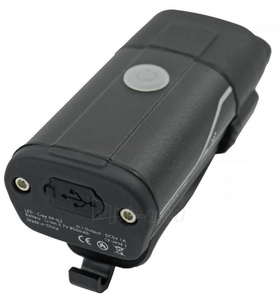 Priekinė lempa Azimut Xenon 300lm 1xCREE XPG USB paveikslėlis 1 iš 2