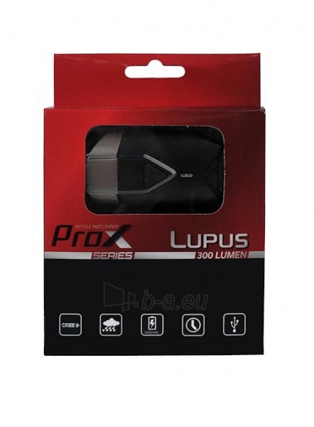 Priekinė lempa ProX Lupus CREE-XP LED 3W USB / paveikslėlis 5 iš 5