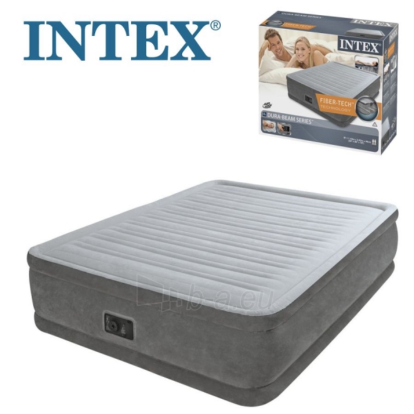 Pripučiamas čiužinys INTEX Comfort Plush Elevated Air Bed Queen Size, 203 x 152 x 46 cm paveikslėlis 1 iš 2