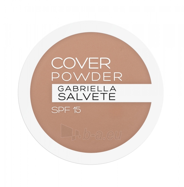 Pūdra Gabriella Salvete Cover Powder 04 Almond Powder 9g SPF15 paveikslėlis 1 iš 2