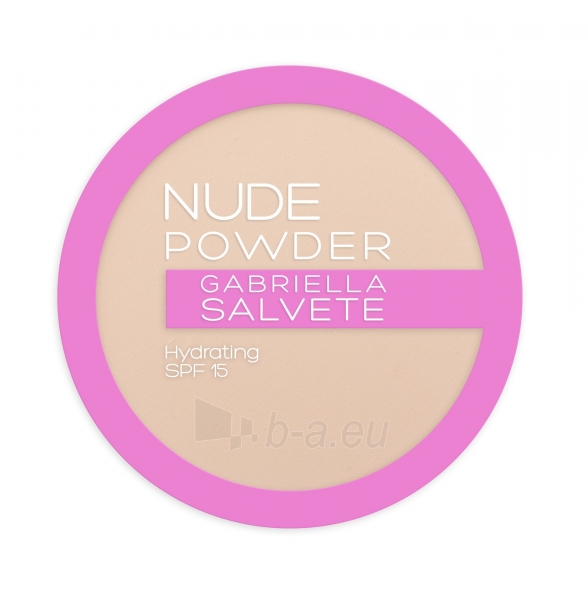 Pudra Gabriella Salvete Nude Powder SPF15 Cosmetic 8g Shade 01 Pure Nude paveikslėlis 1 iš 2