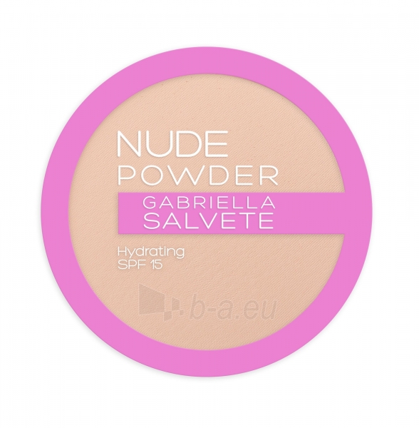 Pudra Gabriella Salvete Nude Powder SPF15 Cosmetic 8g Shade 02 Light Nude paveikslėlis 1 iš 2