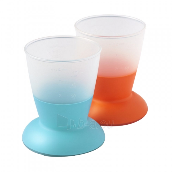 Puodelis Baby Cup,2pack,Orange/Turquoise paveikslėlis 1 iš 1