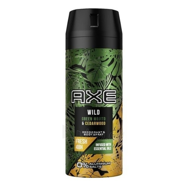 Purškiamas deodorant vyrams Axe Wild Green Mojito & Cedarwood 150 ml paveikslėlis 1 iš 1