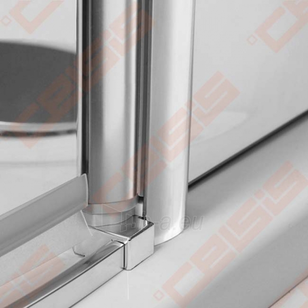 Semicircural shower ROLTECHNIK BUFFALO NEO/800 (aukštis 1650 mm) su dviejų elementų slankiojančiomis durimis, brillant spalvos profiliu ir piešiniu ant stiklo paveikslėlis 5 iš 5