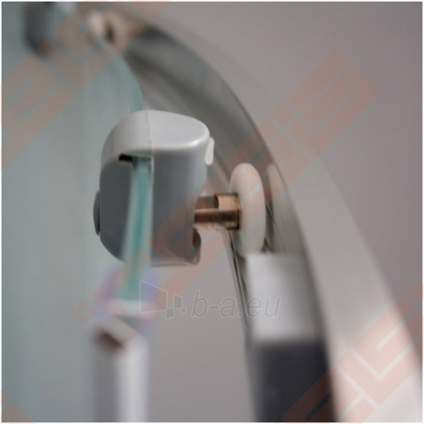 Pusapvalė dušo kabina ROLTECHNIK Medison Neo/800 blizgaus chromo(Brillant) spalvos profilis + tamsintas(Rauch) stiklas paveikslėlis 3 iš 4