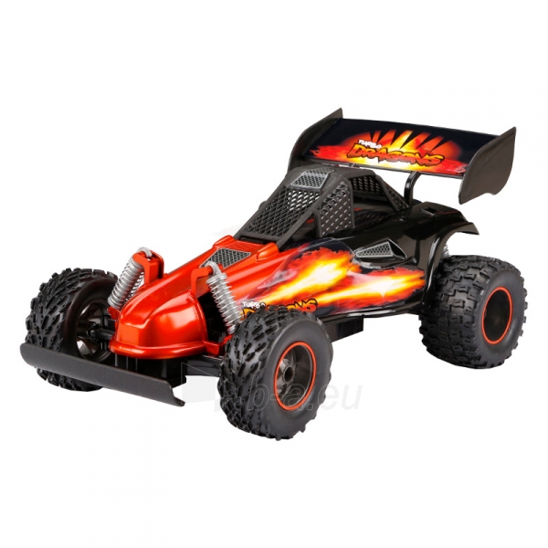 Radio bangomis valdomas automobilis 1:16 R/C Turbo Dragons Buggy Orange paveikslėlis 1 iš 2