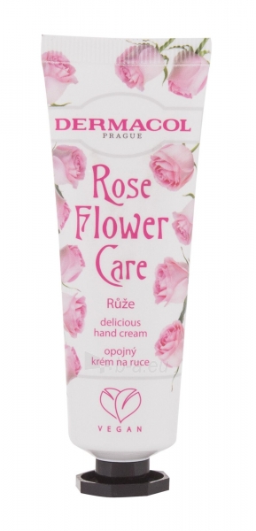 Rankų kremas Dermacol Rose Flower Care Hand Cream 30ml paveikslėlis 1 iš 1