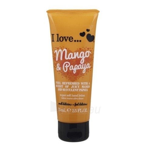 Rankų kremas I Love (Mango & Papaya Super Soft Hand Lotion) 75 ml paveikslėlis 1 iš 1
