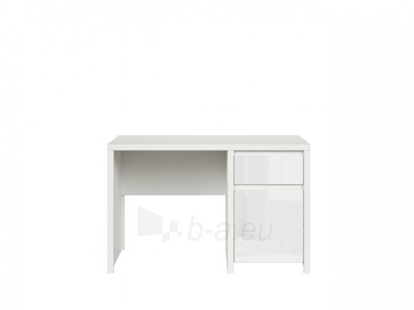 Rašomasis stalas Kaspian BIU1D1S/120 Balta/balta blizgi paveikslėlis 1 iš 1