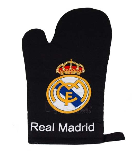 Real Madrid C.F. Virtuvės pirštinė (juoda) paveikslėlis 1 iš 2