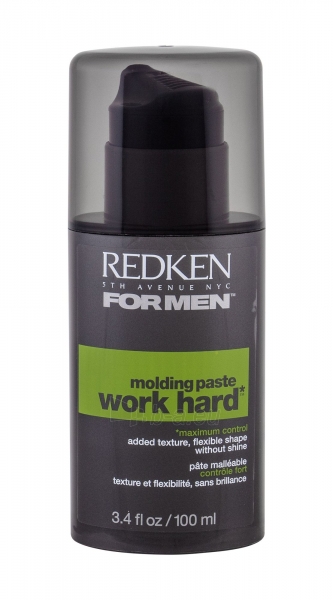 Redken For Men Work Hard Molding Paste Cosmetic 100ml paveikslėlis 1 iš 1