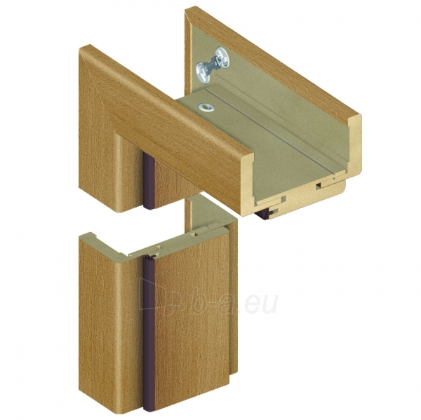 Adjustable door frame INVADO D60 075/094, Eterno white (B474) with rims paveikslėlis 1 iš 1